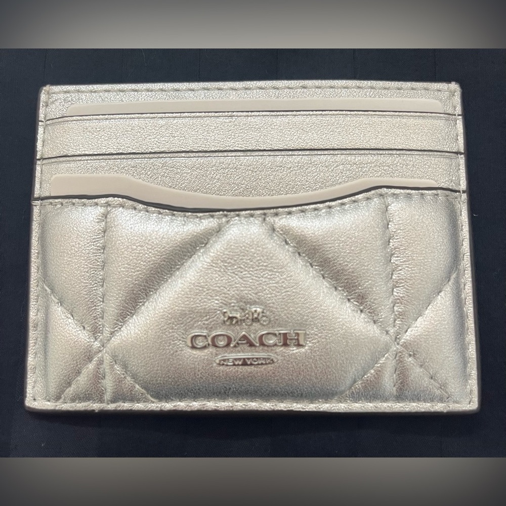 Coach Metallic Card Holder